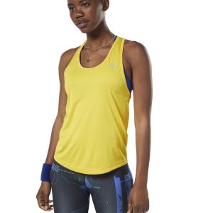 Reebok Performance Mesh Muskelshirt Damen - HellGrün Gelb - DE 492-VYL